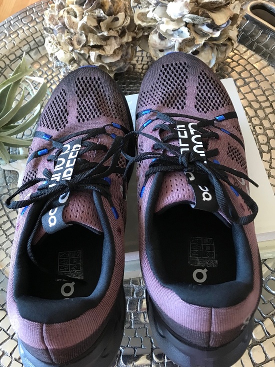 ON CLOUDSURFER COMFORTABLE RUNNING WORK OUT GYM BLACK / COBALT MEN SHOES main image 6